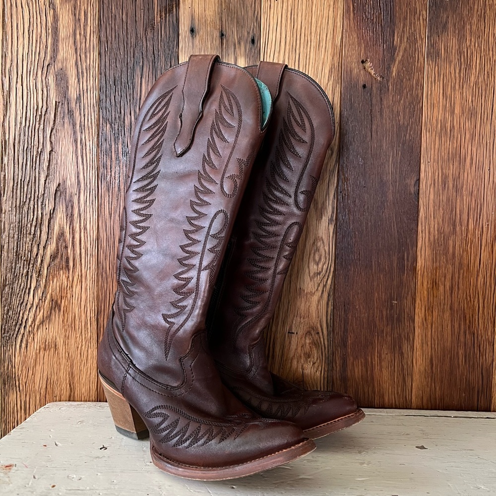 Brown Western Leather Boots